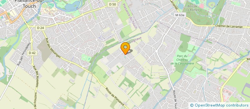 localisation de l'entreprise MONSIEUR JEAN-CHARLES NEBOUT  CUGNAUX