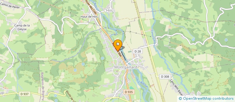 localisation de l'entreprise MONSIEUR JEAN-CHARLES OLIVA  MONTGAILLARD