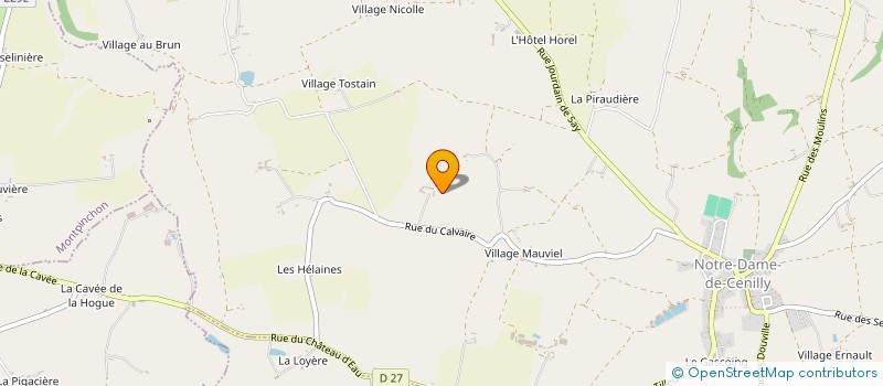 localisation de l'entreprise MONSIEUR JEAN-CHARLES PEPIN  NOTRE-DAME-DE-CENILLY