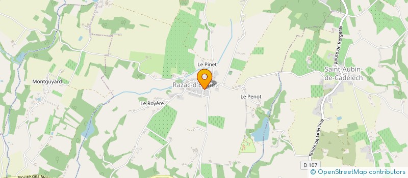 localisation de l'entreprise MONSIEUR JEAN-CHARLES PEYROUNY  SAINT CAPRAISE D'EYMET