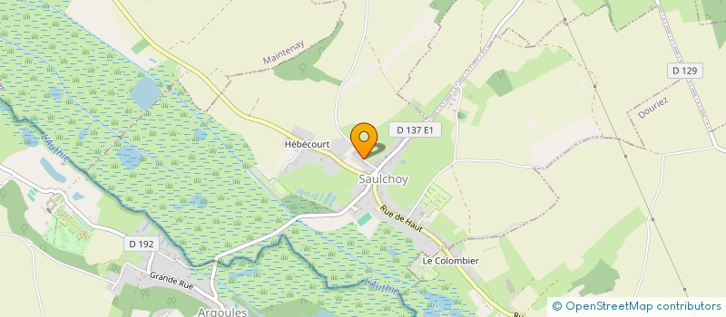 localisation de l'entreprise MONSIEUR JEAN CHARLES PINGUET  SAULCHOY