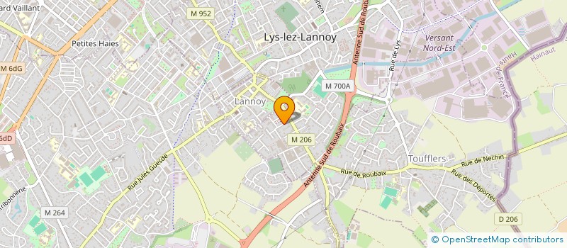 localisation de l'entreprise MONSIEUR JEAN-CHARLES PINO  LYS-LEZ-LANNOY