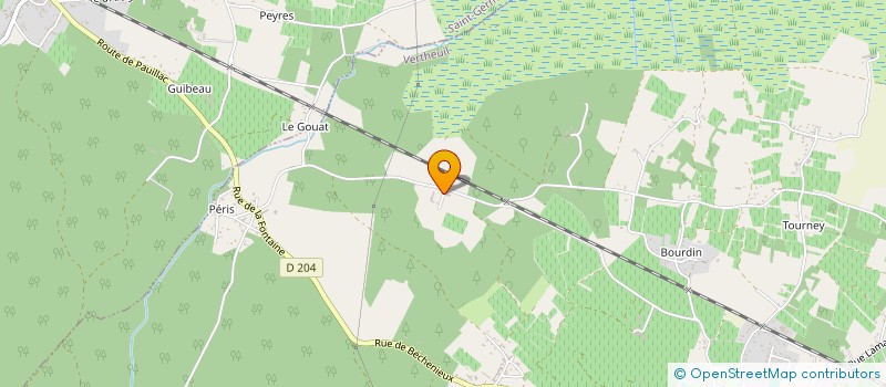 localisation de l'entreprise MONSIEUR JEAN-CHARLES PREVOSTEAU  VERTHEUIL