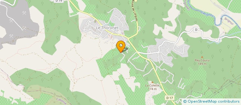 localisation de l'entreprise MONSIEUR JEAN-CHARLES RAINAUD  LE THORONET