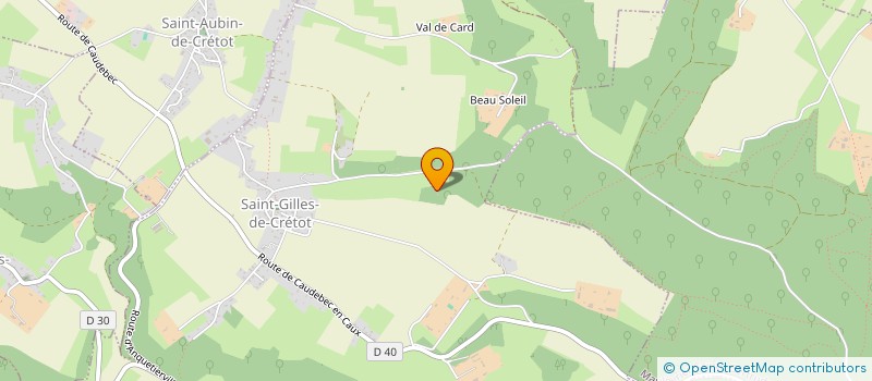 localisation de l'entreprise MONSIEUR JEAN CHARLES RIDEL  SAINT-GILLES-DE-CRETOT