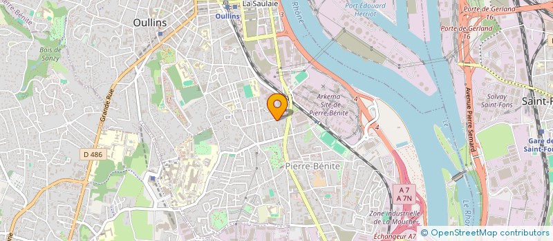 localisation de l'entreprise MONSIEUR JEAN-CHARLES RIMET  OULLINS-PIERRE-BENITE