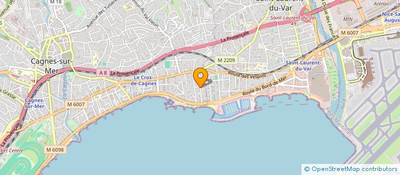 localisation de l'entreprise MONSIEUR JEAN-CHARLES ROUGE à CAGNES-SUR-MER