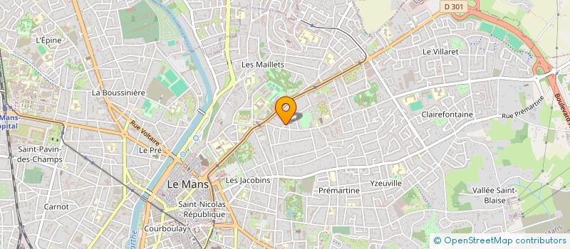 localisation de l'entreprise MONSIEUR JEAN CHARLES ROUSSEAU à LE MANS