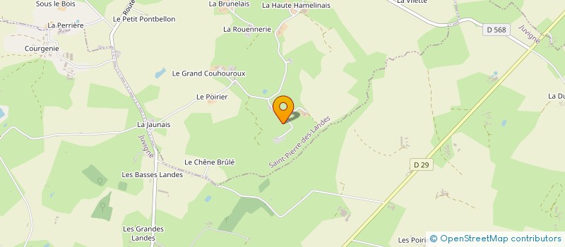 localisation de l'entreprise MONSIEUR JEAN CHARLES ROUSSEL  SAINT-PIERRE-DES-LANDES