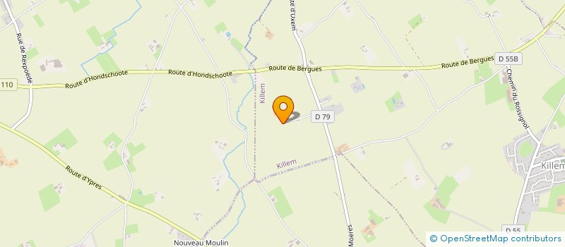 localisation de l'entreprise MONSIEUR JEAN CHARLES RYCKELYNCK  KILLEM