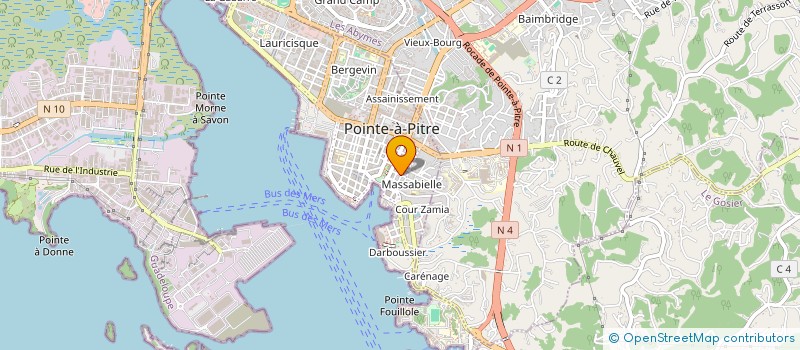 localisation de l'entreprise MONSIEUR JEAN-CHARLES SAGET à POINTE-A-PITRE