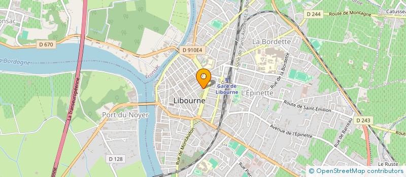 localisation de l'entreprise MONSIEUR JEAN-CHARLES SAUBESTRE à LIBOURNE