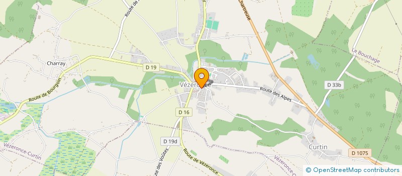 localisation de l'entreprise MONSIEUR JEAN-CHARLES TEILLON  VEZERONCE-CURTIN