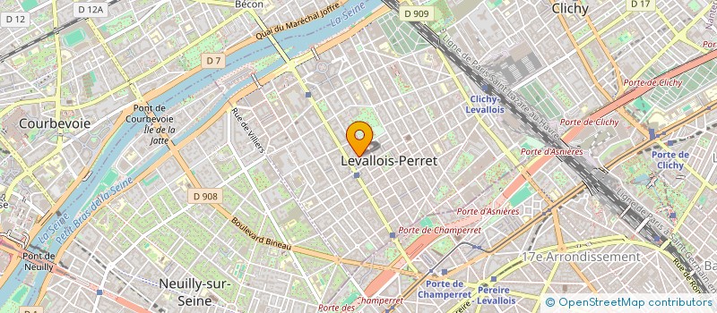 localisation de l'entreprise MONSIEUR JEAN CHARLES THEUVENEY à LEVALLOIS-PERRET