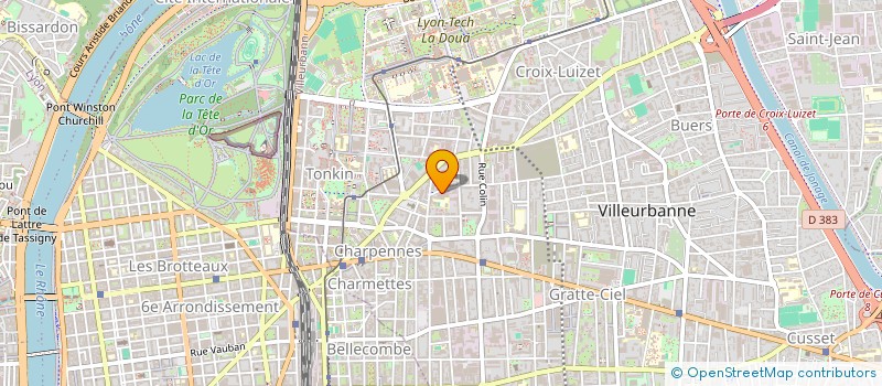 localisation de l'entreprise MONSIEUR JEAN-CHARLES THUAIRE  VILLEURBANNE