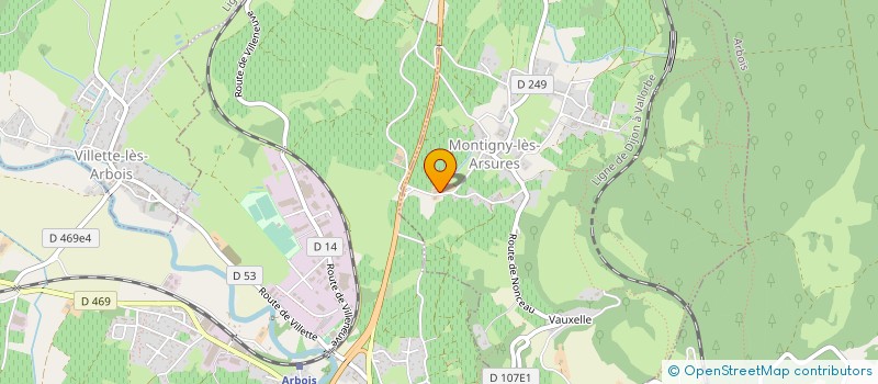 localisation de l'entreprise MONSIEUR JEAN-CHARLES TISSOT  MONTIGNY-LES-ARSURES