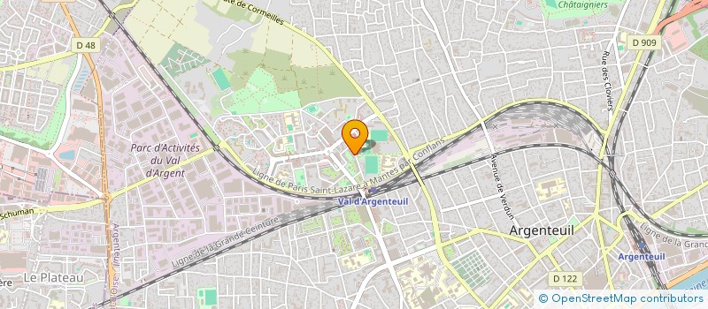 localisation de l'entreprise MONSIEUR JEAN CHARLES TREBEAU  ARGENTEUIL