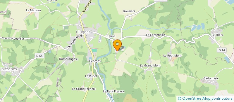 localisation de l'entreprise MONSIEUR JEAN-CHARLES VALLE à CLUGNAT