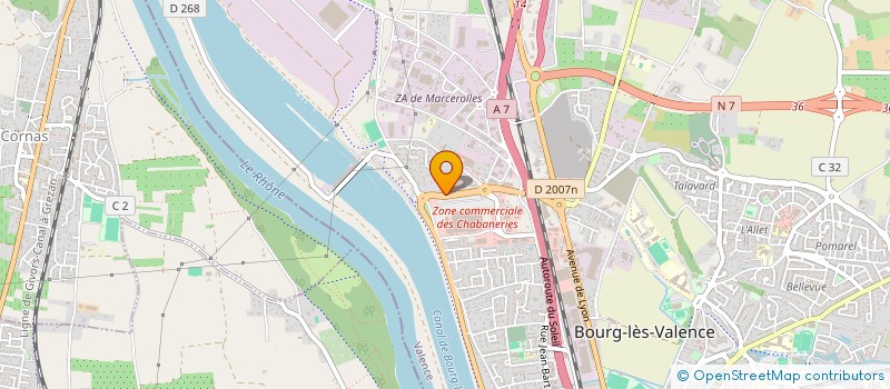 localisation de l'entreprise MONSIEUR JEAN CHARLES VANIER à BOURG-LES-VALENCE