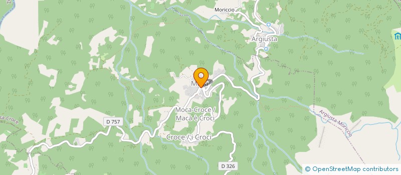 localisation de l'entreprise MONSIEUR JEAN CHARLES VERSIN  MOCA-CROCE