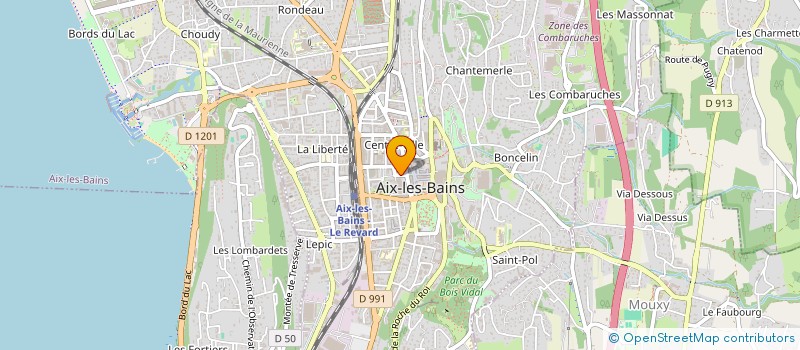 localisation de l'entreprise MONSIEUR JEAN CHARLES WALLARD à AIX-LES-BAINS