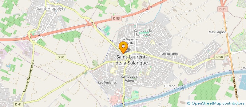 localisation de l'entreprise MONSIEUR JEAN-CHARLES WALTER  SAINT-LAURENT-DE-LA-SALANQUE