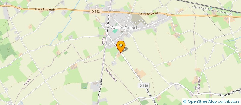 localisation de l'entreprise MONSIEUR JEAN-CHARLES WICART  WALLON-CAPPEL