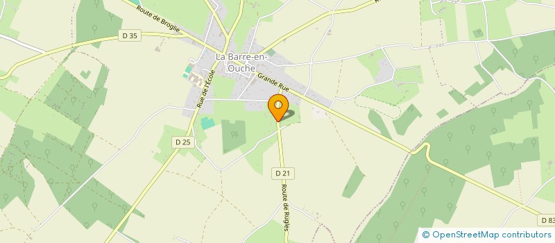 localisation de l'entreprise MONSIEUR JEAN-CHARLES XAVIER  LA NEUVE-LYRE