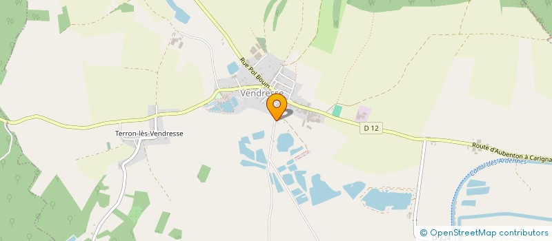 localisation de l'entreprise MONSIEUR JEAN CHARLOT  VENDRESSE