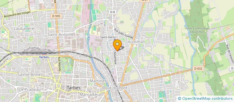 localisation de l'entreprise MONSIEUR JEAN-CHARLY PAYET  ORLEIX