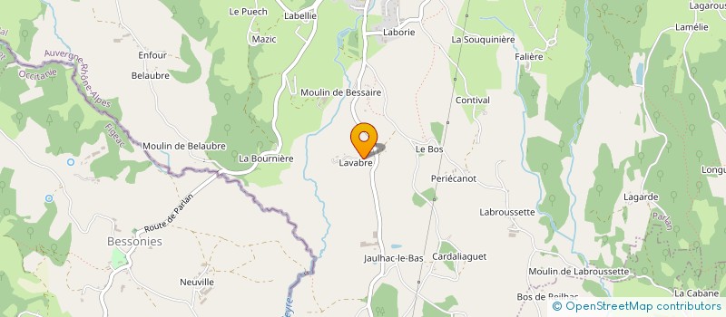 localisation de l'entreprise MONSIEUR JEAN CHARMES à PARLAN