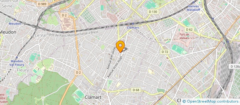 localisation de l'entreprise MONSIEUR JEAN CHARPENTIER  CLAMART
