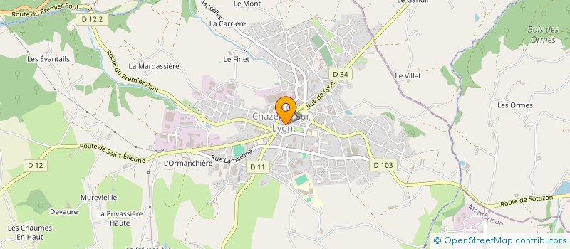 localisation de l'entreprise MONSIEUR JEAN CHARRAS à CHAZELLES-SUR-LYON