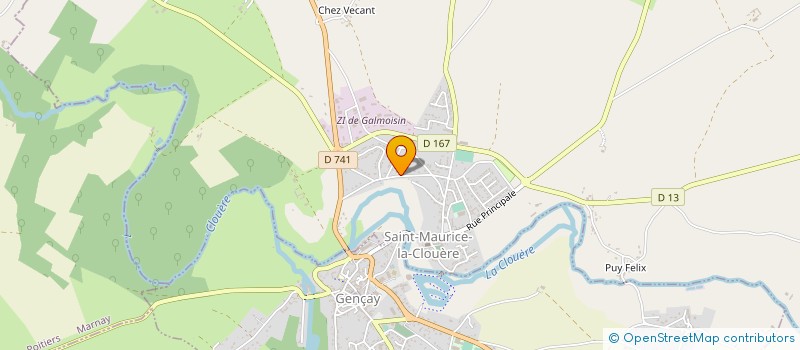 localisation de l'entreprise MONSIEUR JEAN CHARTIER à SAINT-MAURICE-LA-CLOUERE