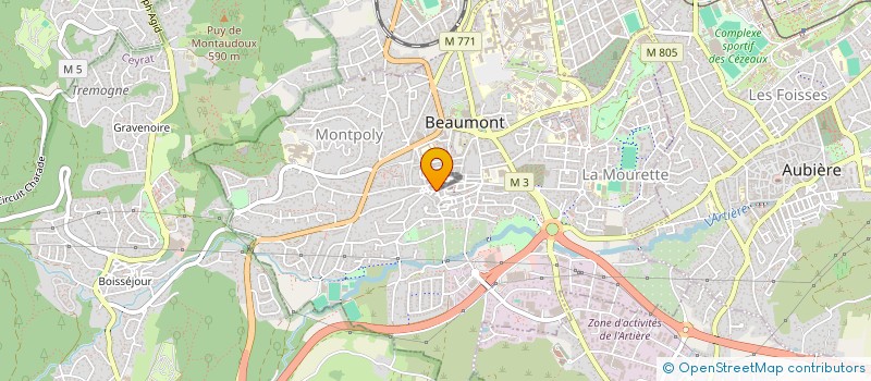 localisation de l'entreprise MONSIEUR JEAN CHASSAGNE à BEAUMONT