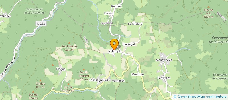 localisation de l'entreprise MONSIEUR JEAN CHASSAGNOL  BAFFIE