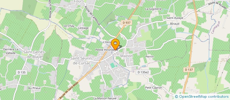 localisation de l'entreprise MONSIEUR JEAN CHASSELOUP-PERDRIAUD  MAZION