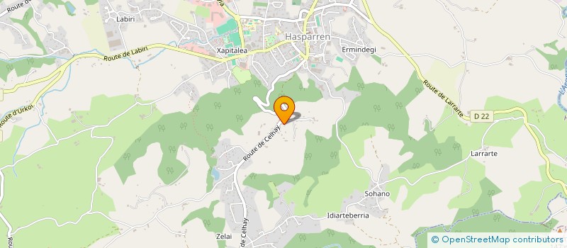 localisation de l'entreprise MONSIEUR JEAN CHASTELLIER  HASPARREN