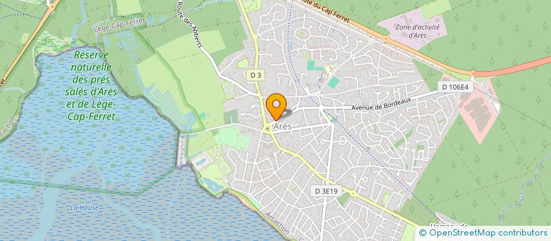 localisation de l'entreprise MONSIEUR JEAN CHASTENET  ARES