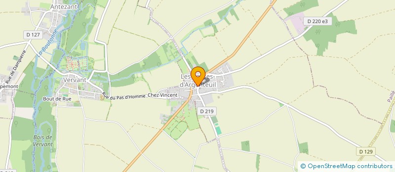 localisation de l'entreprise MONSIEUR JEAN CHATAIGNON  LES EGLISES-D'ARGENTEUIL