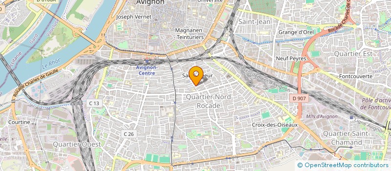 localisation de l'entreprise MONSIEUR JEAN CHATAIN  AVIGNON