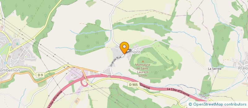 localisation de l'entreprise MONSIEUR JEAN CHATEAU  GROSBOIS-EN-MONTAGNE