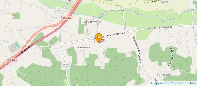 localisation de l'entreprise MONSIEUR JEAN CHATEIGNE  VALLEREUIL