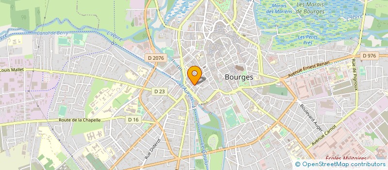 localisation de l'entreprise MONSIEUR JEAN CHATELAIN  BOURGES