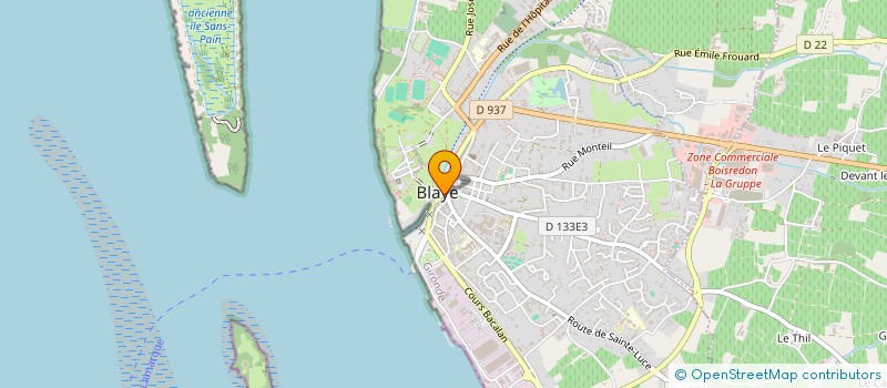 localisation de l'entreprise MONSIEUR JEAN CHATELIN à BLAYE