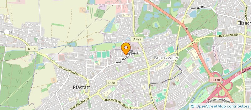 localisation de l'entreprise MONSIEUR JEAN CHATELIN  MULHOUSE