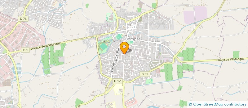 localisation de l'entreprise MONSIEUR JEAN CHATELLE  BOMPAS