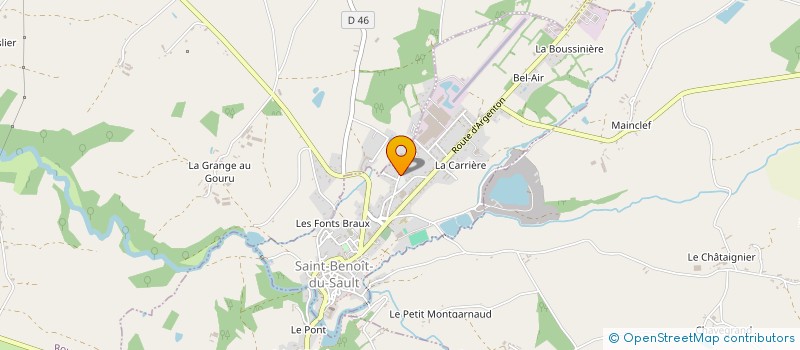 localisation de l'entreprise MONSIEUR JEAN CHATELUT à SAINT-BENOIT-DU-SAULT
