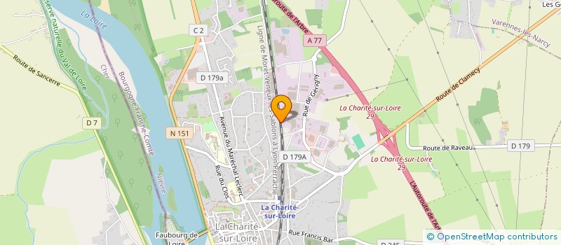 localisation de l'entreprise MONSIEUR JEAN CHATILLON  LA CHARITE-SUR-LOIRE