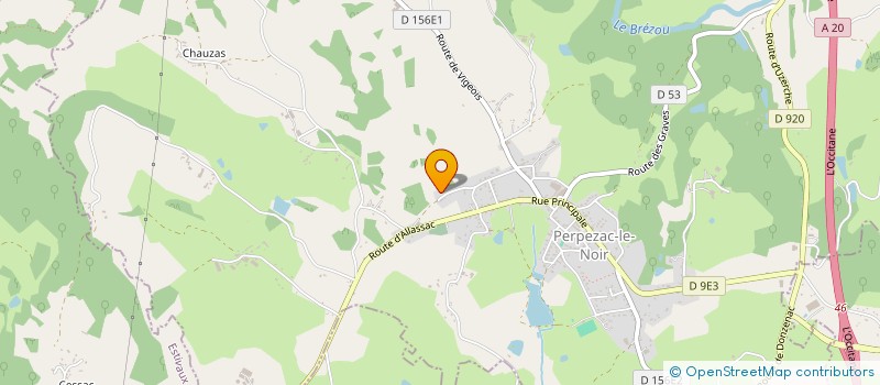 localisation de l'entreprise MONSIEUR JEAN CHATRAS  PERPEZAC-LE-NOIR